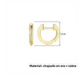 3-4 Pairs Simple Glossy Gold Plated Copper Metal Huggies Hoop Earrings for Women Daily Stackable Cartilage Helix Hoops Jewelry