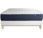 Pack colchón Actilatex sleep 135x190cm + Somier multiláminas, Látex y espuma viscoelástica, 5 zonas de confort