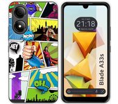 Funda Silicona para Zte Blade A33s diseño Comic Dibujos
