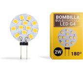 Barcelona LED Bombilla LED G4 bi-pin circular plana 12V AC/DC - 2W
