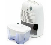 Tanque deshumidificador de 500 ml para habitaciones de Hasta 20 m², tamaño compacto, Ubicación flexible en una variedad de microespacios: 154x130x218mm