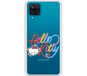 Funda original compatible con Samsung Galaxy A12 5G - Hello Kitty Caligrafica