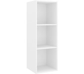 vidaXL Mueble de pared para TV madera contrachapada 37x37x107cm, Mueble de Salon, Mueble TV, Mueble TV salon, Mesa de TV, Mueble tele