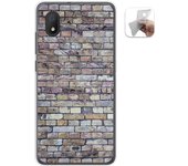 Tumundosmartphone Funda Gel Tpu para Alcatel 1B 2020 diseño Ladrillo 02 Dibujos