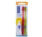 Vitis® Cepillo Dental Medio 2Uds + Obsequio