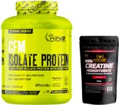 Proteína Isolada CFM 2KG King Nutrition Xtreme – Con Promiko® y Enzimas Digestivas Digezyme®  Endulzada con Sucralosa  Sin Azúcares Añadidos + Creatina 200g