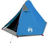 vidaXL Tienda de campaña iglú para 2 personas impermeable azul
