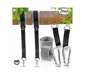 Correa de hamaca Swing, 150cm correa de hamaca al aire libre con mosquetón de seguridad para columpio y hamaca