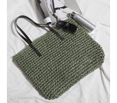 Women Handbag Summer Beach Bag Rattan Woven Handmade Knitted Straw Large Capacity Totes Leather Women Shoulder Bag Bohemia New
