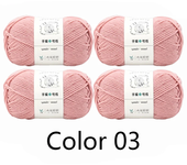4Pcs X100g Acrylic Yarn Ball Handmade Woven Yarn DIY Bag Doll Blanket Scarf Thread Wholesale Price