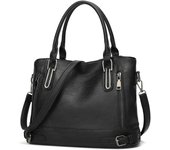 Bolso de mano de cuero para Mujer, Bolso de mano de diseñador with ASA superior, Bolso de Hombre type bandolera Estilo Vintage, Bolso de mano de moda