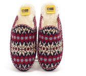 NORDIKA'S mod. 1500 zapatilla casa para mujer en lana natural, sin cordones