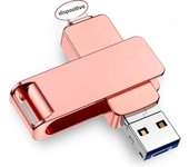 Phone USB Flash Drive 512GB External Storage 256GB 128G 64G 32G For iPhone iPad Android android USB 3in1 Pendrive Gift Usb Stick