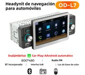 Car Radio 1 Din Autoradio Wireless Android auto Carplay MP5 Player TF FM SWC USB Audio Stereo ISO Cable Touch Screen Head Unit