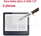 2PCS For Kobo Libra H2O 2019 For Kobo Libra 2 2021 7.0 Inch Tempered Glass Screen Protector Ereader Protective Film Fit Screen