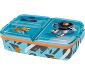 Various Fiambrera para Niños-Sandwichera con 3 Compartimentos para Guardería, Fiambrera con División Infantil de Plástico Libre de BPA, Gran regalo para niños (Disney, Batman symbol,Avengers rolling,Dragon ball,Cars,Frozen, LOL, Patrulla Canina…)