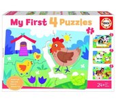 PUZZLE 5-6-7-8 PIEZAS ANIMALES MAMA Y BEBE DE EDUCA