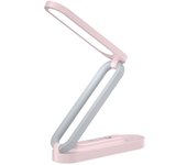 Lámpara de escritorio LED lámpara recargable lámpara portátil plegable para oficina hogar y oficina, 3 brillo regulable pequeña lámpara de escritorio inalámbrica Lámpara de lectura (blanco)