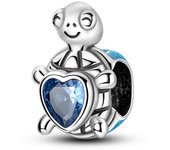 Ocean Series 925 Silver Luminous Shell Pearl Fishtail Tortoise Charms Beads Fit Pandora 925 Original Bracelets Fine DIY Jewelry