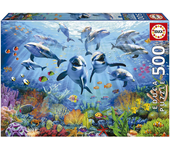 Puzzle 500  piezas Fiesta Bajo el Mar (Educa 19901)
