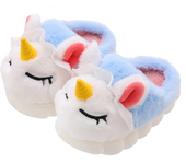 Invierno Niños zapatillas de Sweatshirt Diseños animados Unicornio Niños slide de Interior antideslizante elegant Mula Niños Casa Caliente Zapatos de Algodón
