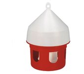 KERBL Bebedero para Palomas, Plástico, Rojo y Blanco, Capacidad 5 Litros