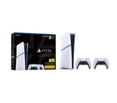 CONSOLA PS5 SONY PLAYSTATION 5 WHITE DIGITAL SLIM EDITION + 2 MANDOS DUAL WIRELESS CONTROLLER (1TB) (120HZ) (SSD) (4K) (HDR)