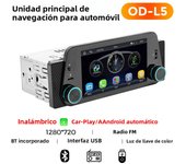 1 din 5inch android car radio wired/Wireless Carplay Universal GPS Car multimedia stereo MP5 player built-in FM radio Bluetooth