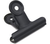Paquete de 12 clips de papel de la carpeta de Bulldog Negro Grande con el clip de Bisagra de metal para Archivos