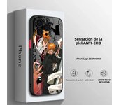 Cool Death Anime Cartoon For Apple iPhone 15 14 13 12 11 Plus Pro XR XS X Max Colorful Silver Phone Case
