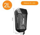 1-5L Universal Scooter Front Bag Electric Scooter Storage Bag Waterproof EVA Hard Shell Bag for Xiaomi Mijia M365 Accessories