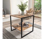 Mesa de sofá de madera Mesa de centro Mesa de salón Mesa auxiliar Estantería Insasi M Mesa de sofá de madera Mesa de centro Mesa de salón Mesa auxiliar Estantería Insasi M