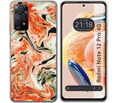Funda Silicona para Xiaomi Redmi Note 12 Pro 4G diseño Mármol 12 Dibujos