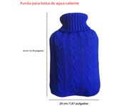 2L Hot Water Bottle Cover Rubber Hot Water Bags Winter Plush Hand & Feet Warmer Explosion-Proof Water Bottle Cover For Hot Water
