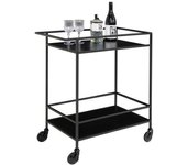 Carrito Vita, Metal, Negro, 68x40x79 cm