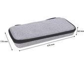 EVA Hard Case Travel Protective Carry Storage Bag Double Zipper for Logitech MX Mechanical Mini/MX Mechanical Wireless Keyboard