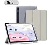 For Samsung Galaxy Tab S9 FE 11 Plus S9 S8 S7 Plus FE 12.4 in Case Transparent Back Tablet Cover For Tab S7 S8 11"Pencil Holder