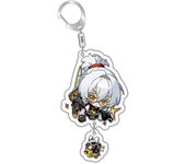 Zenless Zone Zero Anby Demara Billy The Kid Cartoon Keychain Plastic Keyring Bag Tag Cos Accessory