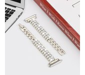 18mm Universal Diamond Strap For Huawei Watch GT4 41mm Women Jewelry Bracelet For Garmin Vivoactive 4S 3S/Venu 3S 2S Metal Band