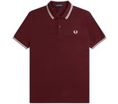 Polo Fred Perry Twin Tipped Hombre Granate