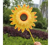 Colorful Sunflower Windmill Wind Turbine For Lawn Garden Party Decoration Outdoor Camping Picnic Garden Yard Decor