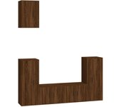 vidaXL Set de muebles de TV 5 piezas madera contrachapada, Mueble de Salon, Mueble TV, Mueble TV salon, Mesa de TV, Mueble tele