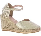 Calzado Espartos marca Macarena modelo Carla41-Pt para mujer en color metal