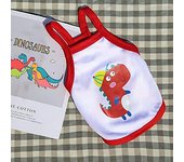 Verde Traje de Gato Verano Bulldog Francés Chaleco Dinosaurio Ropa Cachorro XS
