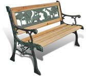Banco de Jardín para niños Madera 84 cm