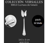 Maxia Market - Cubiertos accesorios para cocina, cuchillo para carne, fruta, de mesa, pescado, cuchara de postre, sopa, tenedor, espatula para tarta, acero inoxidable INOX - Colección VERSALLES