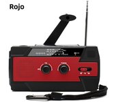 Portable Solar Hand Crank AM/FM Radio for Survival,Rechargeable Battery Powered Radio,USB Charger,Flashlight,Reading Lamp
