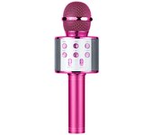 Micrófono Karaoke Bluetooth 4 en1 Wireless Inalámbrico Microphone Grabadora de Altavoz de Karaoke Portátil Canta Partido Musica Casa KTV, Compatible con Android/iPhone/iPad/PC
