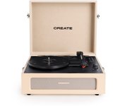 CREATE - RECORD PLAYER RETRO - Tocadiscos Retro con Bluetooth, USB, SD, MicroSD y Mp3