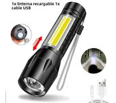 USB Rechargeable Mini UV Flashlight Zoomable Ultraviolet Torch Portable Inspection Light 365nm Pet Detector Violet Flashlights